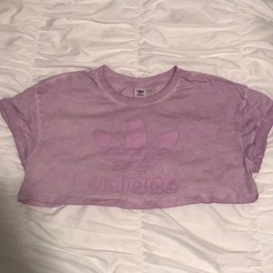 Women’s adidas purple crop top size small